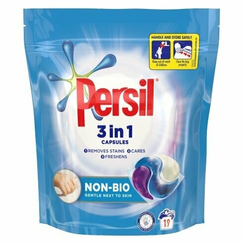 PERSIL 3in1 NON-BIO WASHING CAPSULES 19 per pack