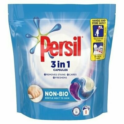 PERSIL 3in1 NON-BIO WASHING CAPSULES 8 per pack