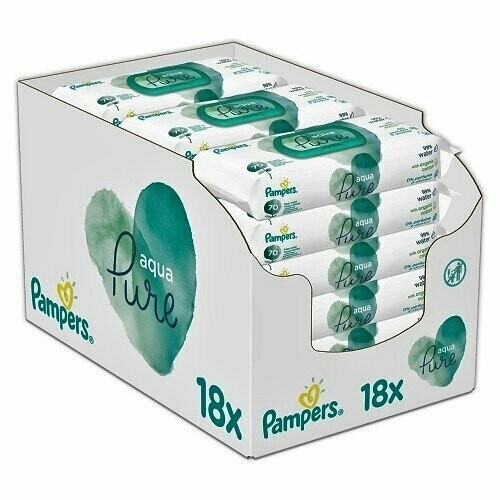 PAMPERS AQUA PURE 1260 BABY WIPES PAMPERS AQUA PURE 1260 BABY WIPES