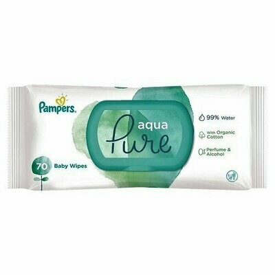 PAMPERS AQUA PURE 70 BABY WIPES