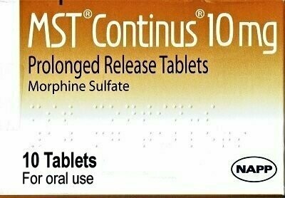 MST CONTINUS MORPHINE 10 Tab x 10mg MST CONTINUS MORPHINE 10 Tab x 10mg