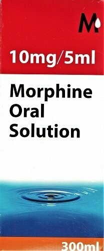 MORPHINE ORAL SOLUTION 300ml (10mg/5ml) BOTTLE MORPHINE ORAL SOLUTION 300ml (10mg/5ml) BOTTLE