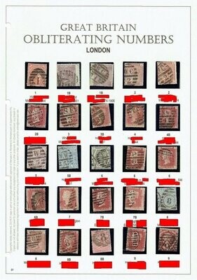 GB 1874-1924 London Complete Obliterating  Stamps (1/2/3), Total 268 Stamp Collection, Used/FU/VFU