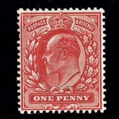 GB KING EDWARD VII 1902, ERRORS, 1d RED, SG219/20, MNH
