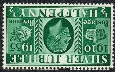GB KING GEORGE V 1935, ½d GREEN Mi189ZII, SG453wi, MNH/Mint
