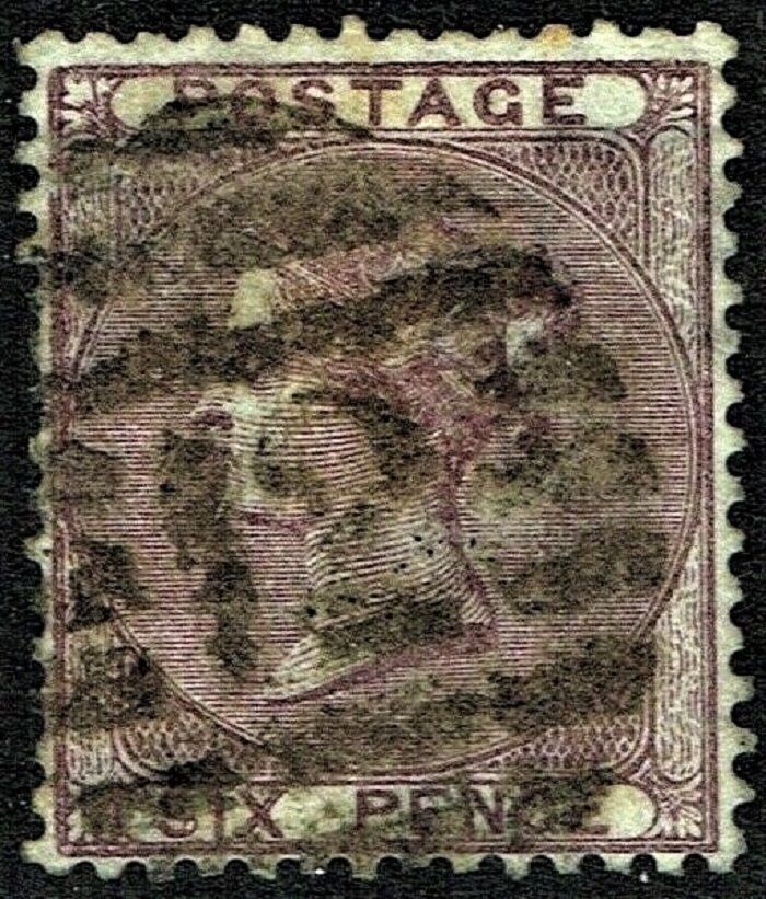 GB QUEEN VICTORIA 1856, 6d DEEP LILAC, SG69, Used
