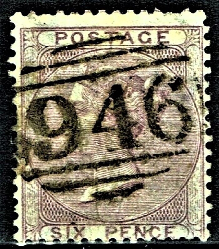 GB QUEEN VICTORIA 1856, 6d LILAC-PALE LILAC, SG68-70, Used