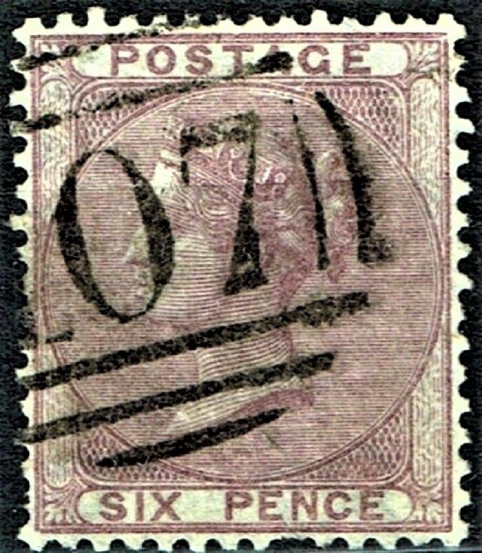 GB QUEEN VICTORIA 1856, 6d LILAC, SG 68-70, wmk EMBLEMS - Shamrock (20a), Used/FU