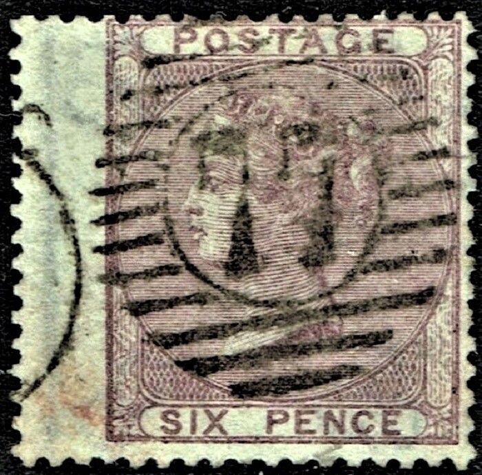 GB QUEEN VICTORIA 1856, 6d PALE LILAC, SG70, Used/FU