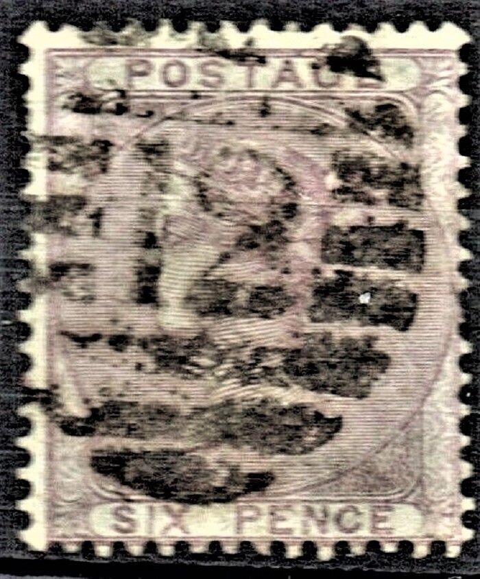 GB QUEEN VICTORIA 1856, 6d PALE LILAC, SG 69, Used