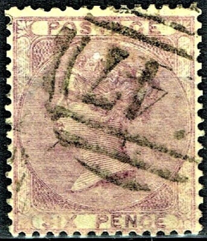 GB QUEEN VICTORIA 1856, 6d PALE LILAC, SG68-70, Used