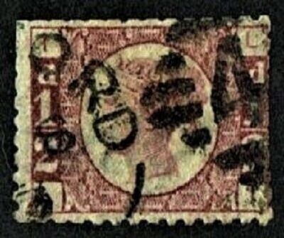 GB QUEEN VICTORIA 1870, ½d ROSE-RED, Mi36, GB49, I-L/L-I, Pl.9, Used