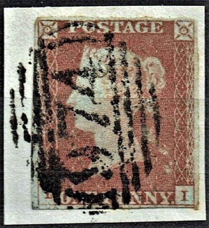 GB QUEEN VICTORIA 1841, 1d RED-BROWN, SG26, D-I, 4 MARGIN, Used