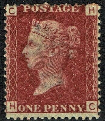 GB QUEEN VICTORIA 1856, 1d Red-Brown, Mi.40, SG43, Pl.184, C-H/H-C, MNH