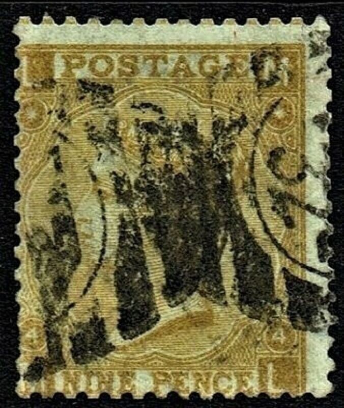 GB QUEEN VICTORIA 1865, 9d STRAW, Pl.4, SG 110, Mi.31c, L-M/M-L, USED