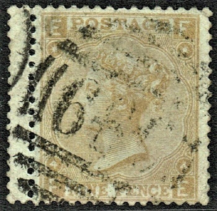 GB QUEEN VICTORIA 1867, ERRORS, Pl.4, 9d PALE STRAW, SG 111, Mi.31a, E-F/F-E, USED