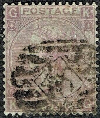 GB QUEEN VICTORIA 1867, ERRORS, 6d LILAC, Mi.29a, SG104, Pl.5, G-K/K-G, Hyphen, Used