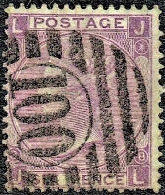 GB QUEEN VICTORIA 1869, 6d DULL VIOLET, Pl.8, SG 109, Mi.30, L-J/J-L, NO HYPHEN, USED
