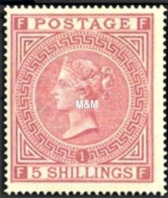 GB QUEEN VICTORIA 1867, 5s PALE ROSE, Pl.1, SG 127, Mi.35a, F-F/F-F, MNH