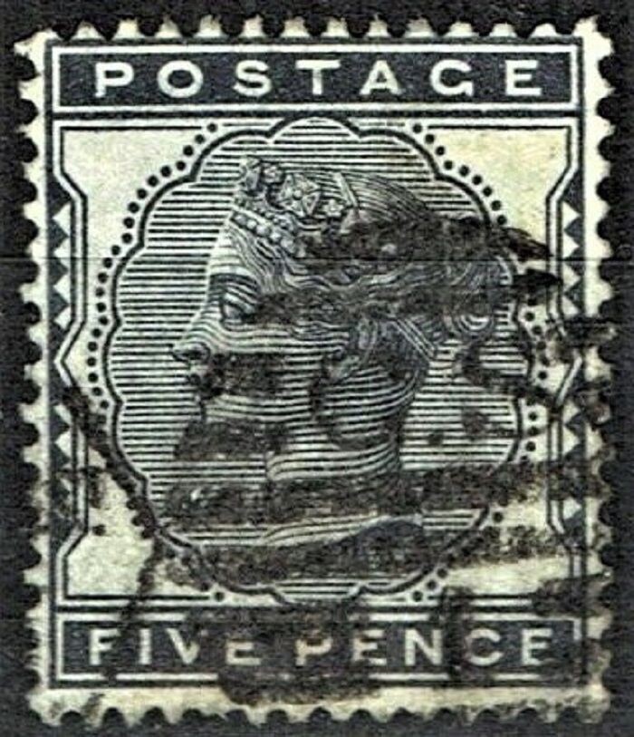GB QUEEN VICTORIA 1881, 5d INDIGO, Mi.62, SG169, Used/FU