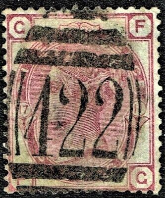 GB QUEEN VICTORIA 1873, 3d ROSE, Pl.17, Mi41, SG143, G-F/F-G, Used