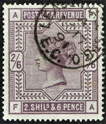 GB QUEEN VICTORIA 1884, 2'6s DULL LILAC, Mi.82ax, SG178 A-F/F-A, Used/ Fine Used