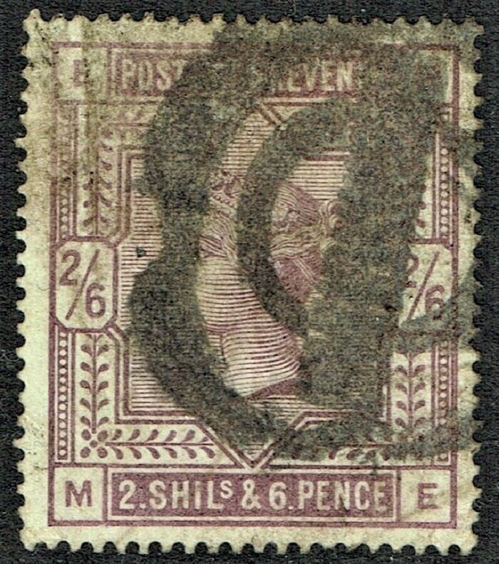 GB QUEEN VICTORIA 1884, 2'6s LILAC, Mi.82ax, SG178, Used, E-M/M-E