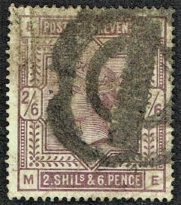 GB QUEEN VICTORIA 1884, 2'6s LILAC, Mi.82ax, SG178, Used, E-M/M-E
