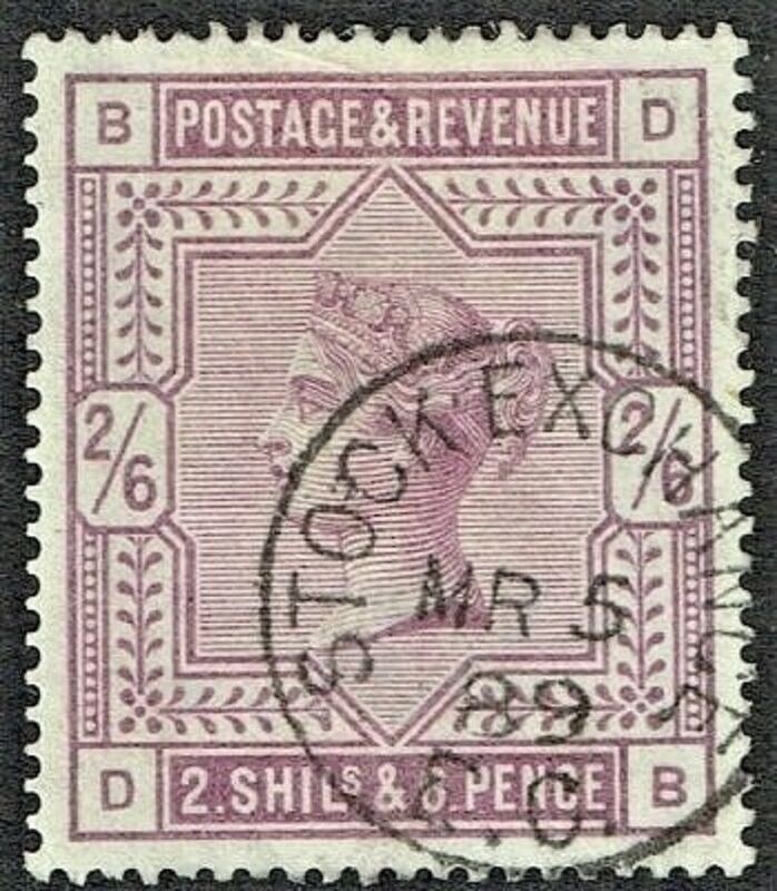 GB QUEEN VICTORIA 1884, 2'6s  LILAC, Mi.82x, Sg178, Used/ Fine Used, B-D/D-B