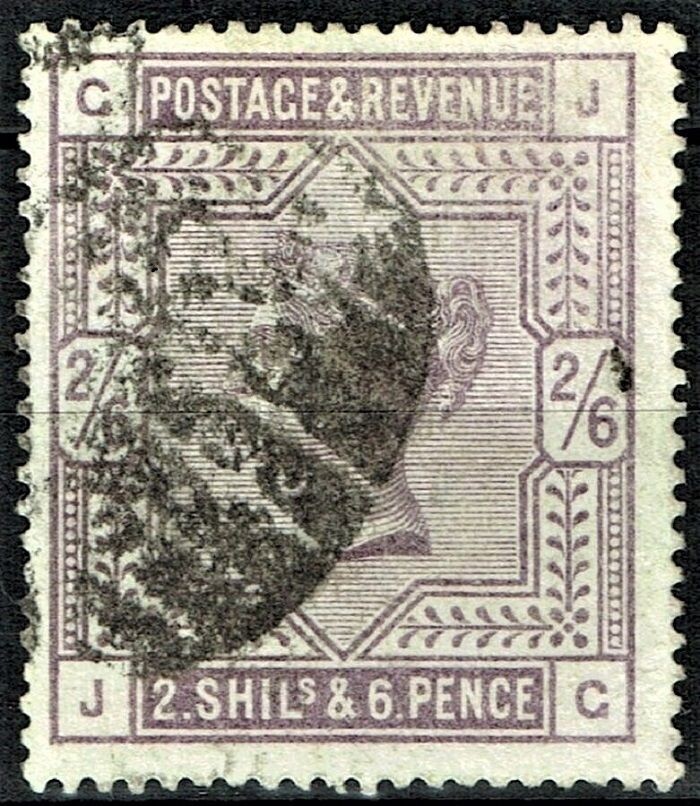 GB QUEEN VICTORIA 1884, 2'6s LILAC, Mi.82ax, Sg178, Used, G-J/J-G