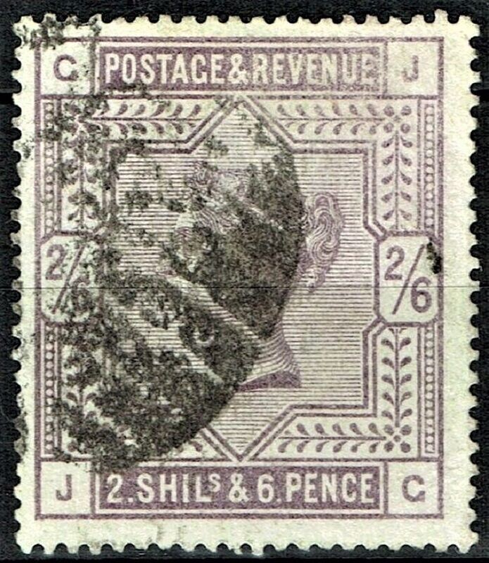 GB QUEEN VICTORIA 1884, 2'6s LILAC, Mi.82ax, Sg178, Used, G-J/J-G