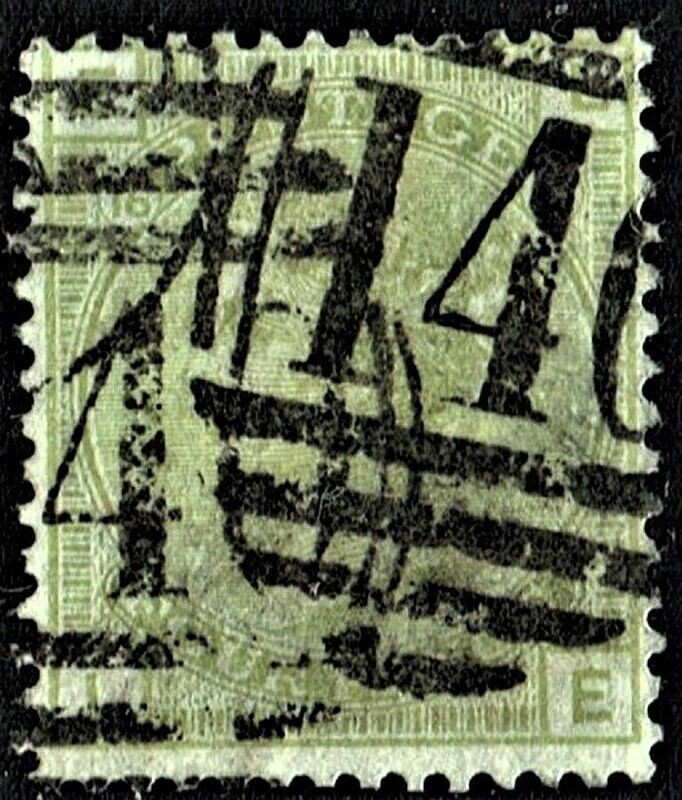 GB QUEEN VICTORIA 1877, 4d SAGE GREEN SG 153, Mi.48,  Pl.16, E-L/L-E, USED