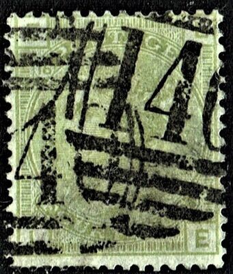GB QUEEN VICTORIA 1877, 4d SAGE GREEN SG 153, Mi.48,  Pl.16, E-L/L-E, USED