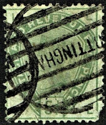 GB QUEEN VICTORIA 1884, 5d DULL GREEN Mi.78, Sg193,  L-L/L-L, Used - Damaged