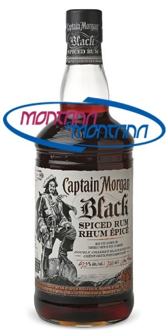CAPTAIN MORGAN BLACK SPICED RUM  40%  0.750 L
