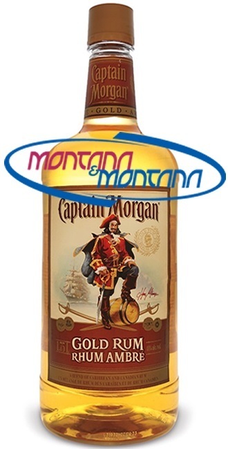 CAPTAIN MORGAN GOLD RUM  40%  1.750 L