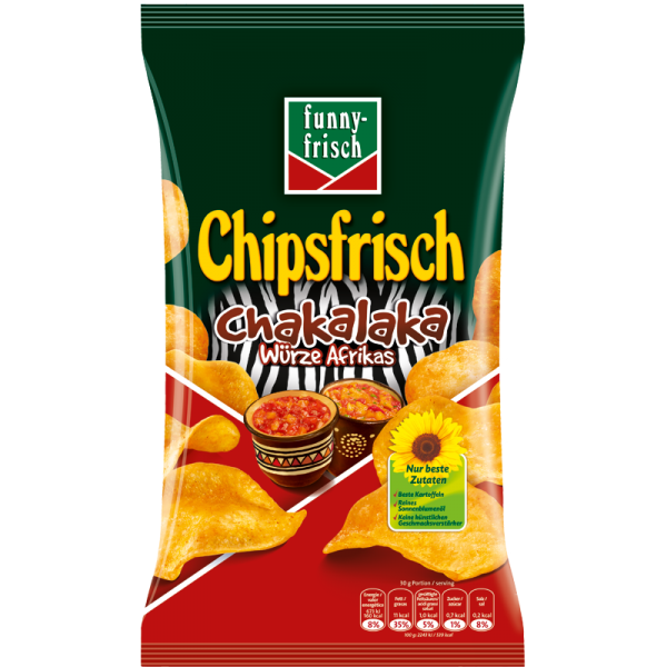CRISPS - FUNNY FRESH CHIPSFRISCH CHAKALAKA 175g