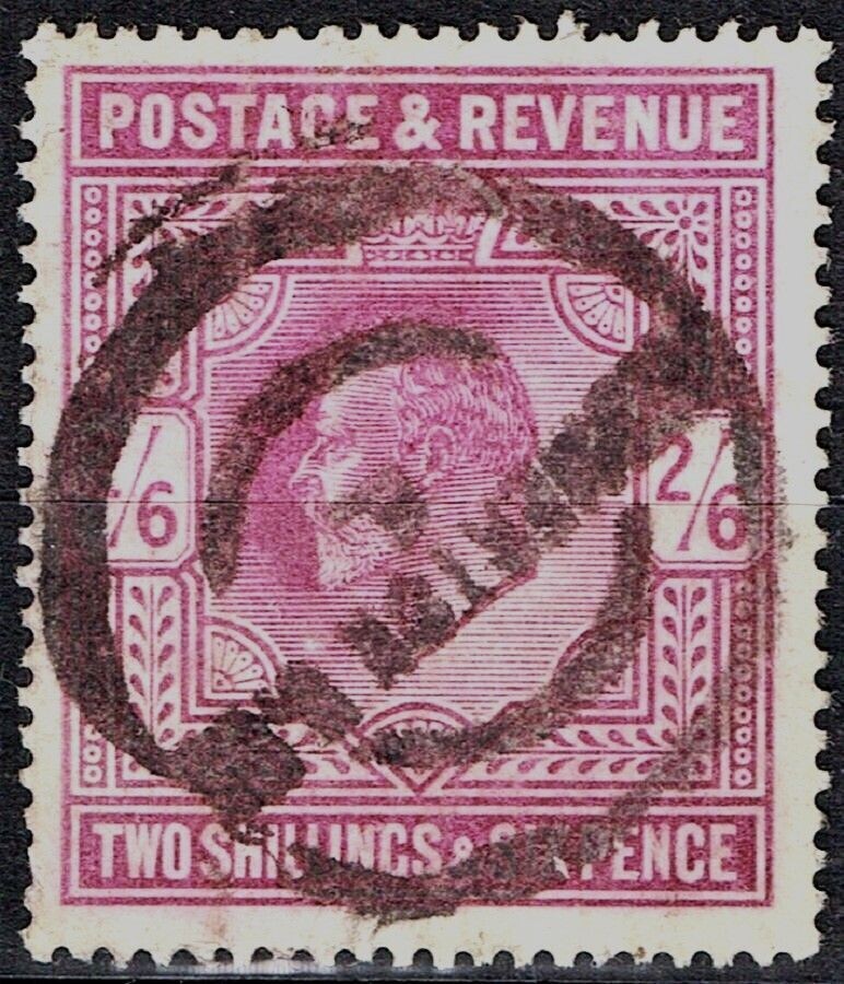 GB KING EDWARD VII 1902, 2'6s LILAC, SG 260, Mi.115Iwa, USED
