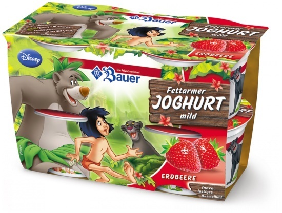 YOGURT BAUER KIDS STRAWBERRY  4x100g