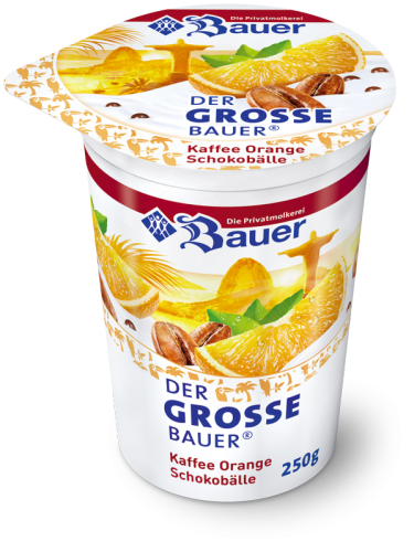 BAUER YOGURT COFFE ORANGE AND CHOCOLATE BALLS 250g