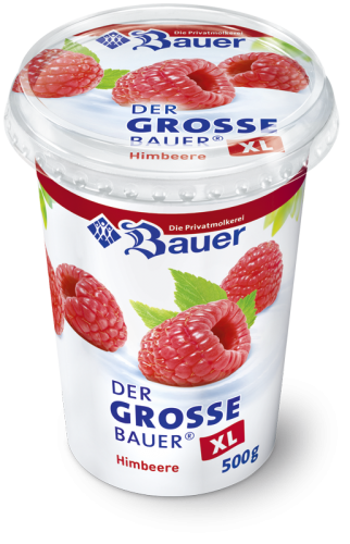 BAUER YOGURT RASPBERRY FRUIT XL 500g