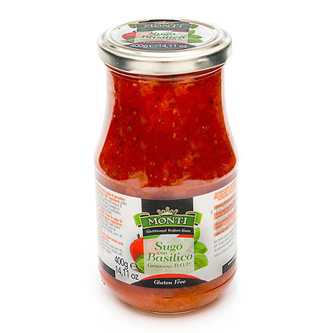 TOMATO SAUCE with PDO GENOESE BASIL 400g