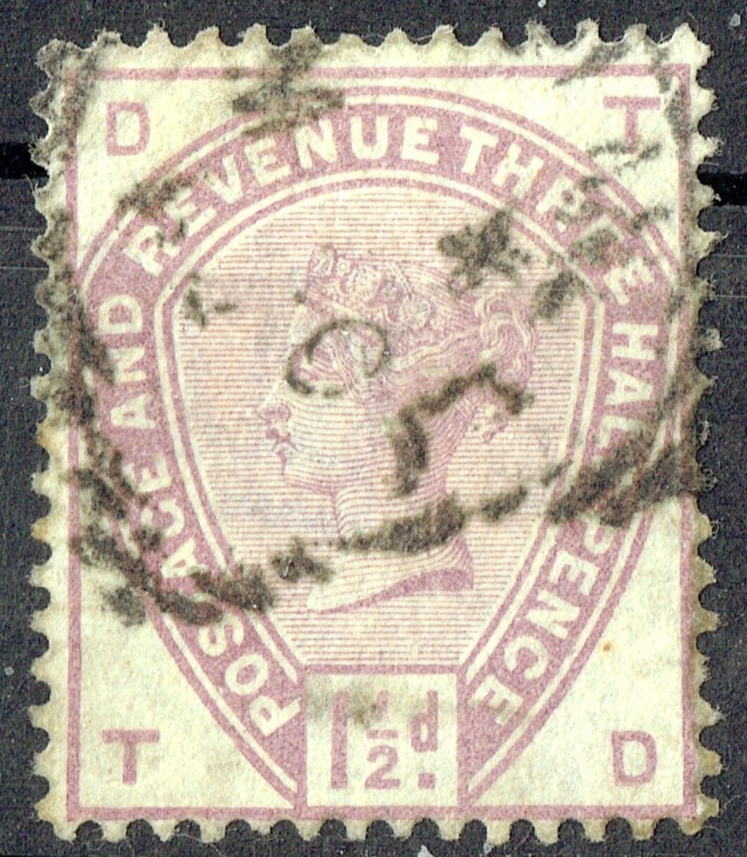 GB QUEEN VICTORIA 1883-84, 1½d LILAC SG188, Mi73, D-T/T-D, Used