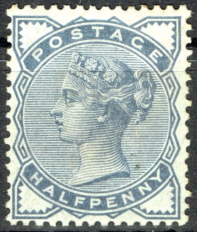 GB QUEEN VICTORIA 1883-84, ½d SLATE BLUE, SG 187, Mi.72, MINT