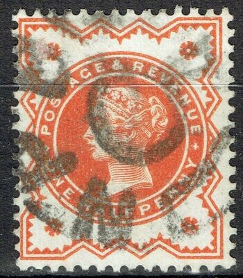 GB QUEEN VICTORIA 1887, ½d VERMILION, SG 197, Mi.68, USED