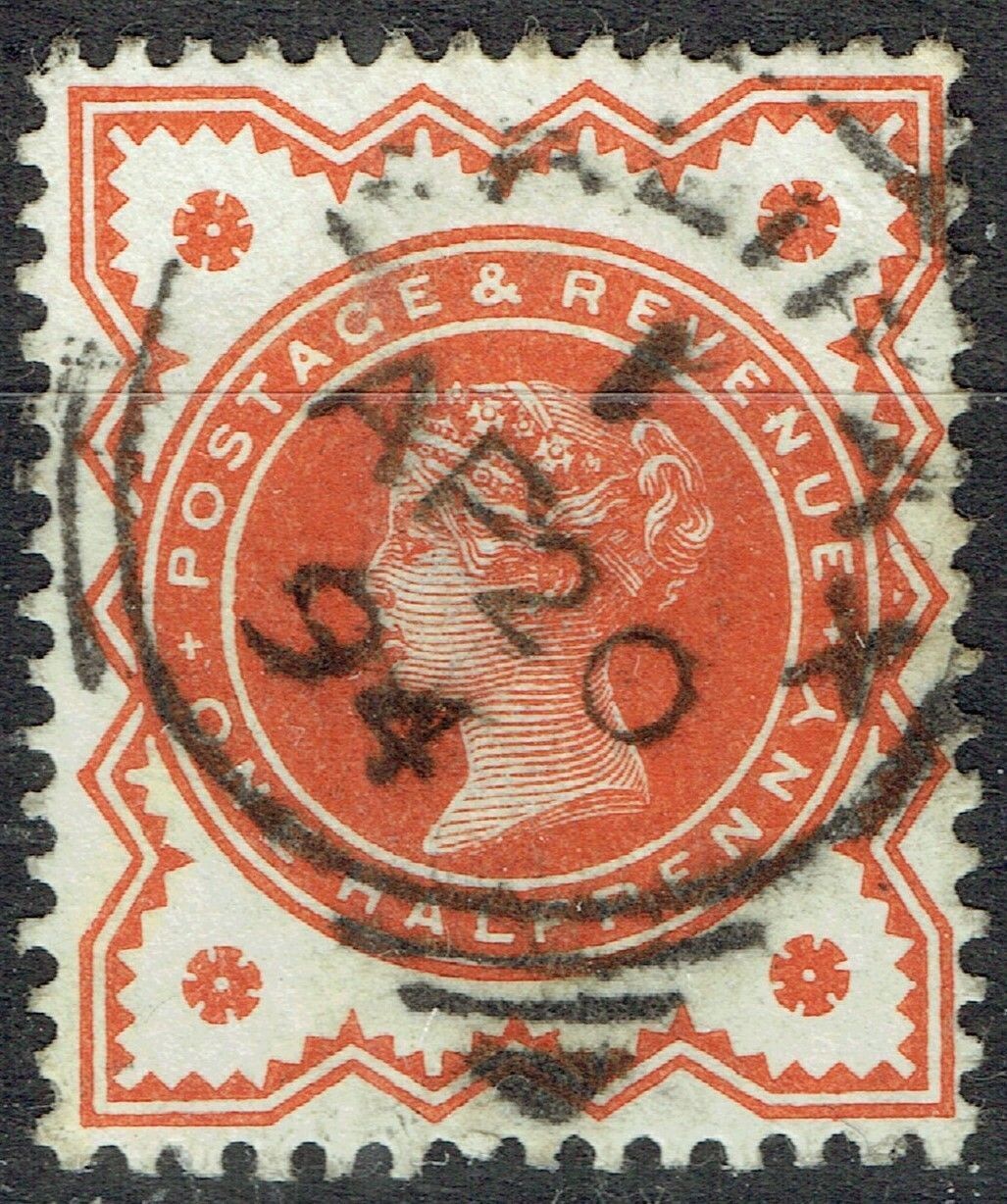 GB QUEEN VICTORIA 1887, ½d VERMILION, SG 197, Mi.68, USED