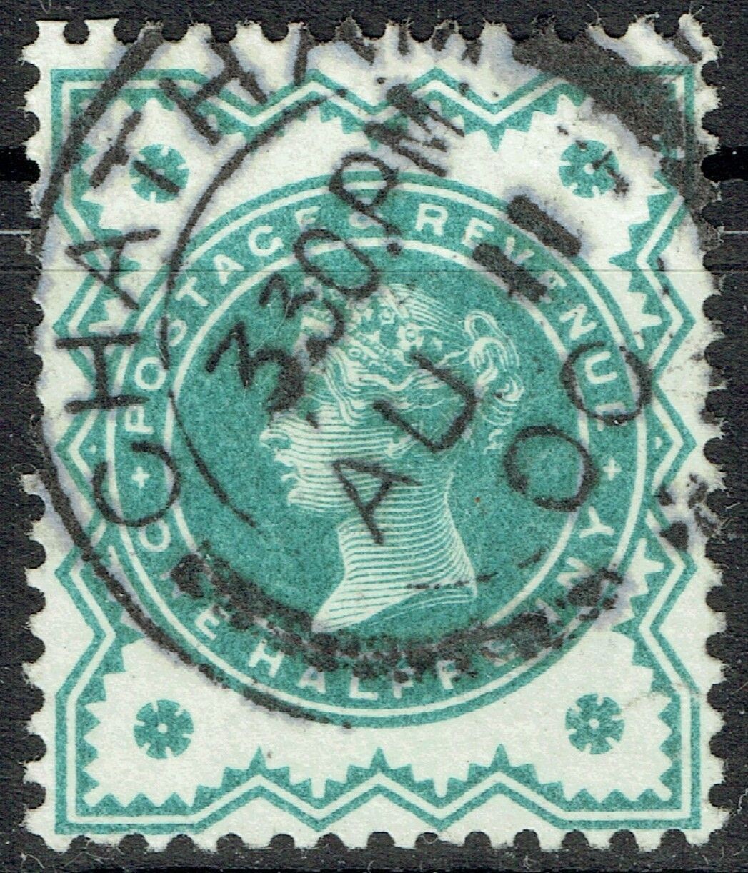 GB QUEEN VICTORIA 1900, ½d BLUE-GREEN, SG 213, Mi.100a, USED