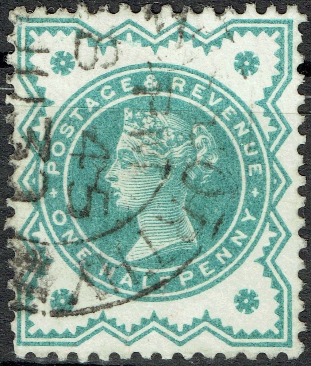 GB QUEEN VICTORIA 1900, ½d BLUE-GREEN, SG 213, Mi.100a, USED
