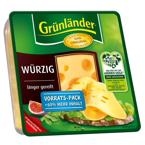 CHEESE GRUENLAENDER SPICY 150g