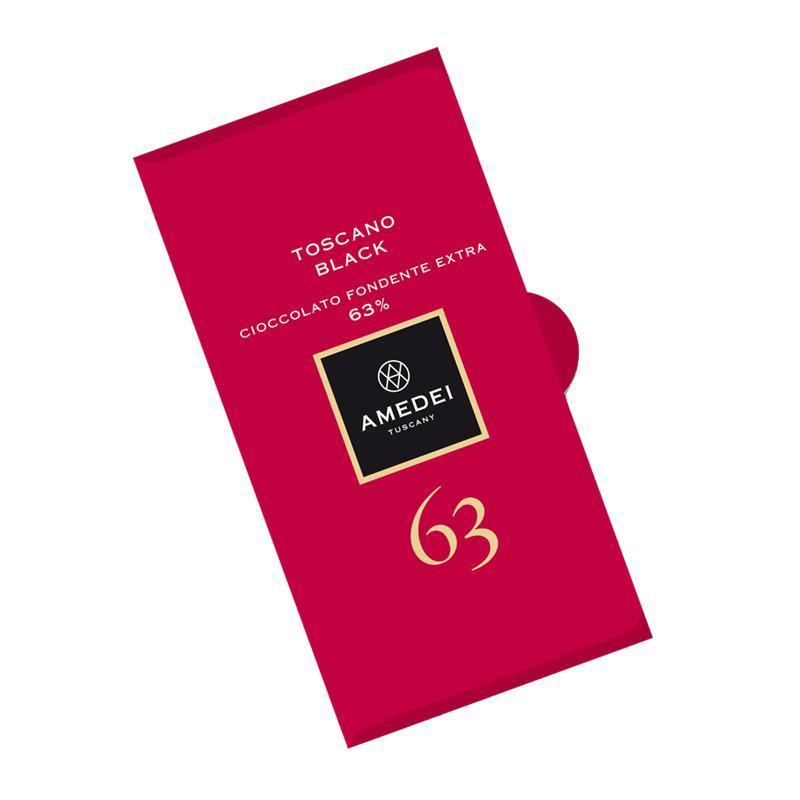 AMEDEI TUSCANY BLACK CHOCOLATE BAR 63%